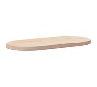 vidaXL Piano Tavolo 90x45x2,5 cm in Legno Massello di Pino Ovale