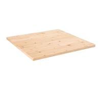 vidaXL Piano Tavolo 90x90x2,5 cm in Legno Massello di Pino Quadrato