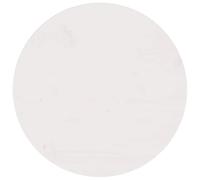 vidaXL Piano Tavolo Bianco Ø50x2,5 cm in Legno Massello di Pino