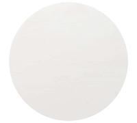 vidaXL Piano Tavolo Bianco Ø80x2,5 cm in Legno Massello di Pino