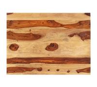 vidaXL Piano Tavolo in Legno Massello di Sheesham 15-16 mm 60x80 cm