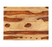 vidaXL Piano Tavolo in Legno Massello di Sheesham 25-27 mm 70x80 cm
