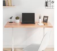 vidaXL Piano Tavolo Marrone Chiaro 100x40x2 cm in Rovere Non Trattato