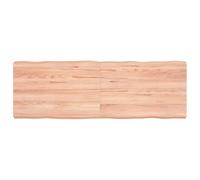 vidaXL Piano Tavolo Marrone Chiaro 120x40x(2-6) cm Rovere Non Trattato