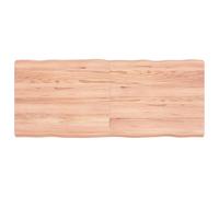 vidaXL Piano Tavolo Marrone Chiaro 120x50x(2-6) cm Rovere Non Trattato