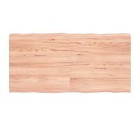 vidaXL Piano tavolo 120x60x4 cm marrone chiaro in rovere non trattato