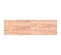 vidaXL Piano Tavolo Marrone Chiaro 200x60x4 cm in Rovere Non Trattato