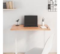 VidaXL Piano Tavolo Marrone Chiaro 80x40x2cm Rovere Massello Trattato