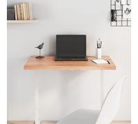 VidaXL Piano Tavolo Marrone Chiaro 80x40x4cm Rovere Massello Trattato