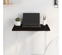 vidaXL Piano Tavolo Marrone Scuro 60x40x2cm Rovere Massello Trattato