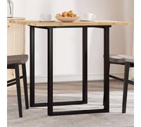 vidaXL Piano Tavolo Quadrato 80x80x2 cm in Legno Massello di Acacia