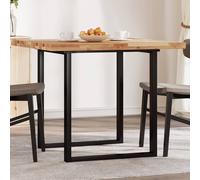 vidaXL Piano Tavolo Quadrato 90x90x4 cm in Legno Massello di Acacia
