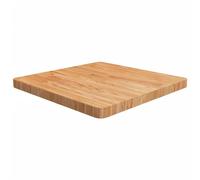 vidaXL Piano Tavolo Quadrato Marrone Chiaro 60x60x4cm Rovere Trattato