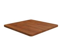 vidaXL Piano Tavolo Quadrato Marrone Scuro 60x60x2,5cm Rovere Trattato