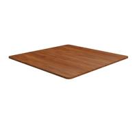 vidaXL Piano Tavolo Quadrato Marrone Scuro 80x80x1,5cm Rovere Trattato