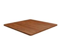 VIDAXL - Piano Tavolo Quadrato Marrone Scuro 90x90x2,5cm Rovere Trattato