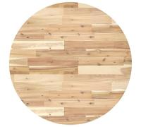 vidaXL Piano Tavolo Rotondo Ø80x2 cm in Legno Massello di Acacia, Piano Tavolo di Ricambio, Piano Tavolo Rotondo, Piano tavolino da Salotto
