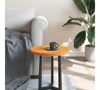 vidaXL Piano Tavolo Rotondo Marrone Cera Ø40x2,5cm Legno Massello Pino
