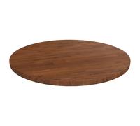 vidaXL Piano Tavolo Rotondo Marrone Scuro Ø40x1,5 cm Rovere Trattato