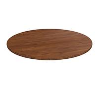 vidaXL Piano Tavolo Rotondo Marrone Scuro Ø70x1,5 cm Rovere Trattato