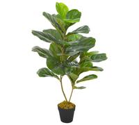 vidaXL Pianta Artificiale di Ficus Lyrata con Vaso Verde 90 cm