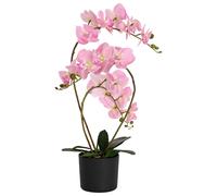 vidaXL Pianta di Orchidea Artificiale con Vaso Rosa 45 x 15 x 65 cm