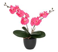 vidaXL Pianta di Orchidea Artificiale Rosso 36 x 10 x 30 cm