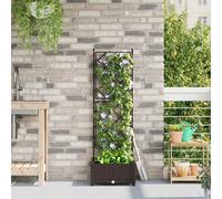 vidaXL Piantana da Giardino con Trellis Marrone 40x40x125,5 cm
