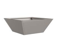 vidaXL Piantana Square in Acciaio Corten di per Interni ed Esterni, Dimensioni Medie 40 x 15 cm, Resistente alle Intemperie, Design Moderno, Piccole Piante Facili da Pulire, Perfetta per Il Terrazzo