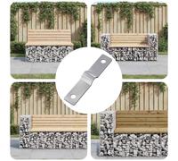 vidaXL Piastra di impatto 12 pcs Argento 50 x 10 x 1,2 mm Ferro, Artistico, Rettangolare, Moderno, Minimalista, Opera d'Arte, Unico, Forme Audaci, Design Contemporaneo, Modelli Colorati, Edizione 202