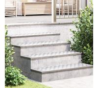 vidaXL Piastra in alluminio a scacchi 4 pezzi Antiscivolo 90x30 cm