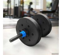 vidaXL Piastre di Peso 4 pcs Nero Ø 21.5 x 3.8 cm