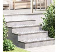 vidaXL Piastre in Alluminio a Motivo Quadrato 4 pz Antiscivolo 80x30 cm