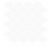 vidaXL Piastrella a scaglie di pesce 20 pcs Bianco 30 x 30 cm