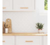 vidaXL Piastrella a scaglie di pesce 20 pcs Bianco 30 x 30 cm