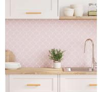 vidaXL Piastrella a scaglie di pesce 50 pcs Rosa chiaro 30 x 30 cm