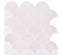 vidaXL Piastrella a scaglie di pesce 50 pz Rosa chiaro 30 x 30 cm