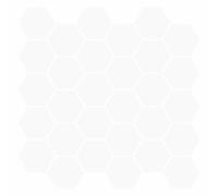 vidaXL Piastrella Esagonale 50 pz Bianco 30 x 30 cm Poliuretano e PET