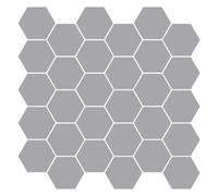 vidaXL Piastrella Esagonale 50 pz Grigio 30 x 30 cm Poliuretano e PET