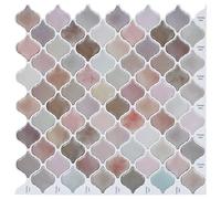 vidaXL Piastrella Lanturn 20 pcs Beige 27 x 27 cm Poliuretano e PET