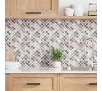 vidaXL Piastrella Lanturn 20 pcs Beige 27 x 27 cm Poliuretano e PET