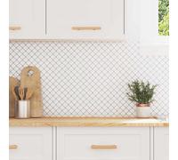 vidaXL Piastrella Lanturn 20 pcs Bianco 27 x 27 cm Poliuretano e PET