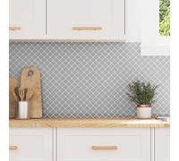 vidaXL Piastrella Lanturn 50 pcs Grigio 27 x 27 cm Poliuretano e PET