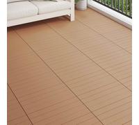 vidaXL Piastrella per Decking 6 pz Marrone 60 x 30 cm WPC
