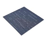 vidaXL Piastrella per tappeti a righe blu, 50 x 50 cm, 20 pezzi PP e bitume, camera da letto, pavimento modulare, moquette morbida, interni, piastrelle chic, facile da pulire