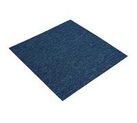 vidaXL Piastrella per tappeti blu, 50 x 50 cm, 4 pezzi PP e bitume, camera da letto, pavimento modulare, moquette morbida, interni, piastrelle chic, facile da pulire
