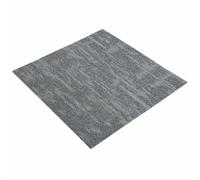 vidaXL Piastrella per tappeti grigio cemento 50 x 50 cm 4 pezzi PP e bitume, camera da letto, pavimento modulare, moquette morbida, interni, piastrelle chic, facile da pulire