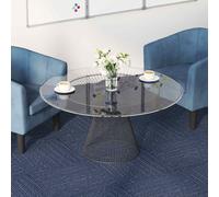 vidaXL Piastrella per Tappeto Strisce Blu 50 x 50 cm 4 pz PP e Bitume