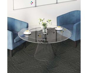 vidaXL Piastrella per Tappeto Verde Striato Chiaro 50 x 50 cm 4 pz