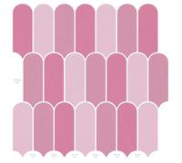 vidaXL Piastrella Piuma 10 pcs Rosa 30 x 30 cm Poliuretano e PET